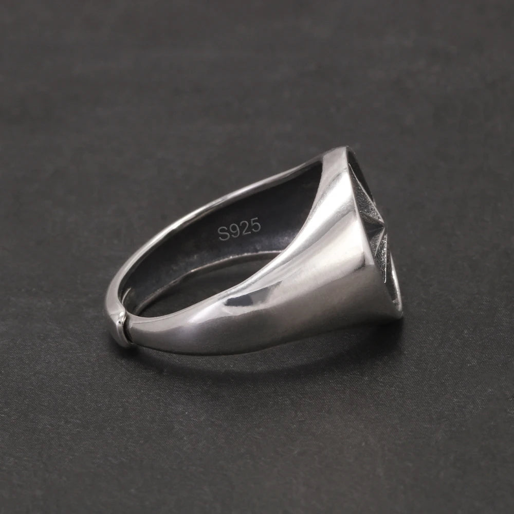 North Star signet ring side view