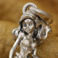 ariel little mermaid pendant	silver