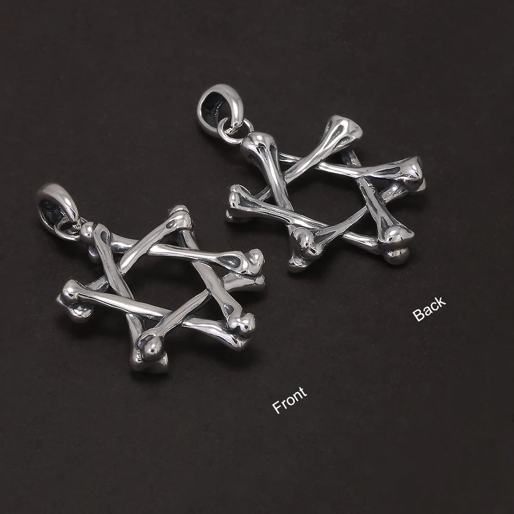 Star of David necklace silver