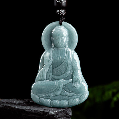 Jade Amitabha Buddha Pendant