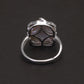 silver Pearl Baroque Ring back