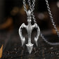 Sterling Silver Aquaman Trident Pendant Necklace ~ God of Sea Neptune / Poseidon Trident