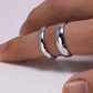 Sterling Silver Court Wedding Ring finger