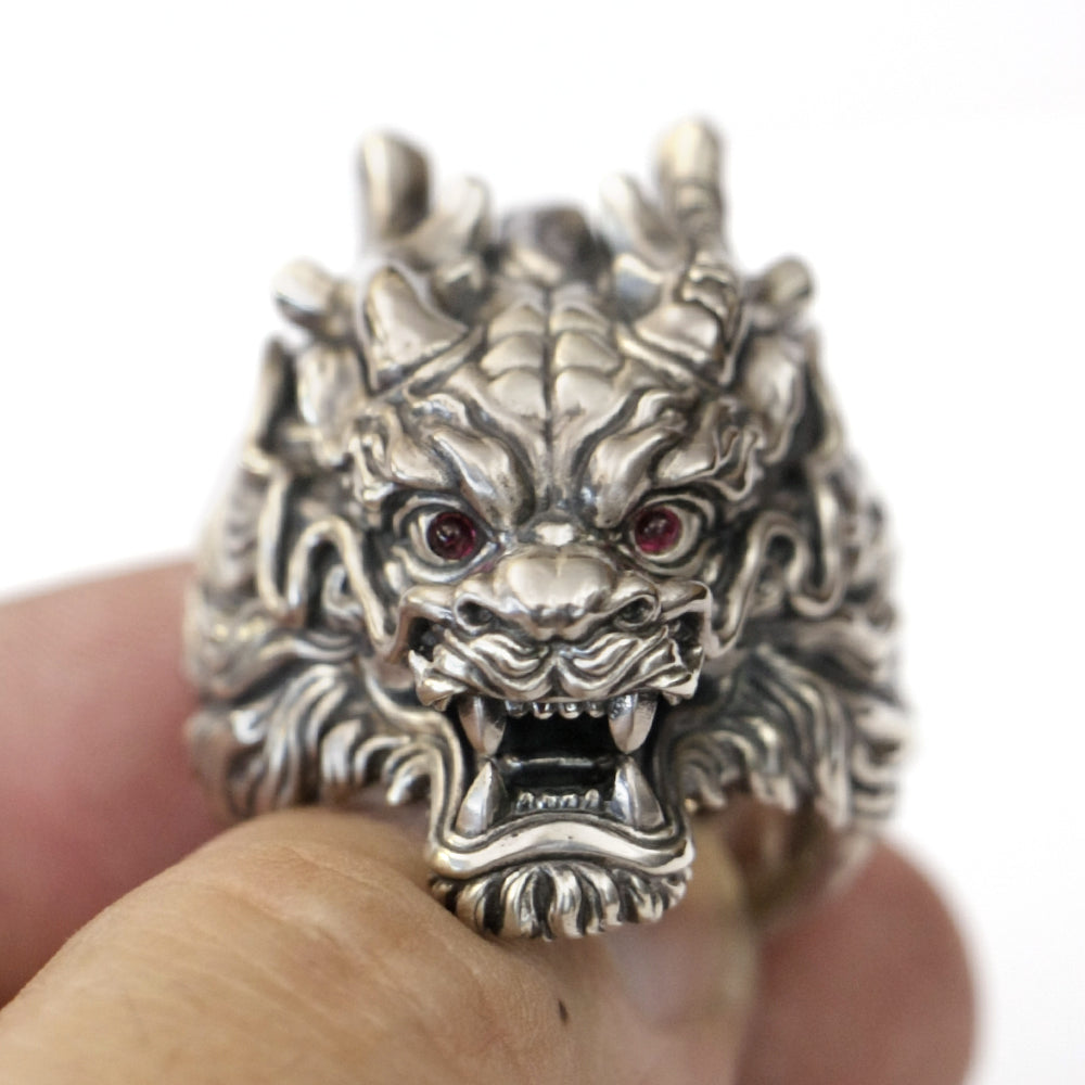 sterling silver dragon ring model