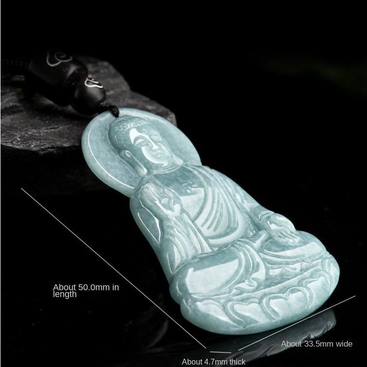 Jade Buddha Pendant necklace size