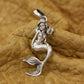 ariel little mermaid pendant sterling silver	