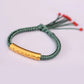 green buddhist bracelet string