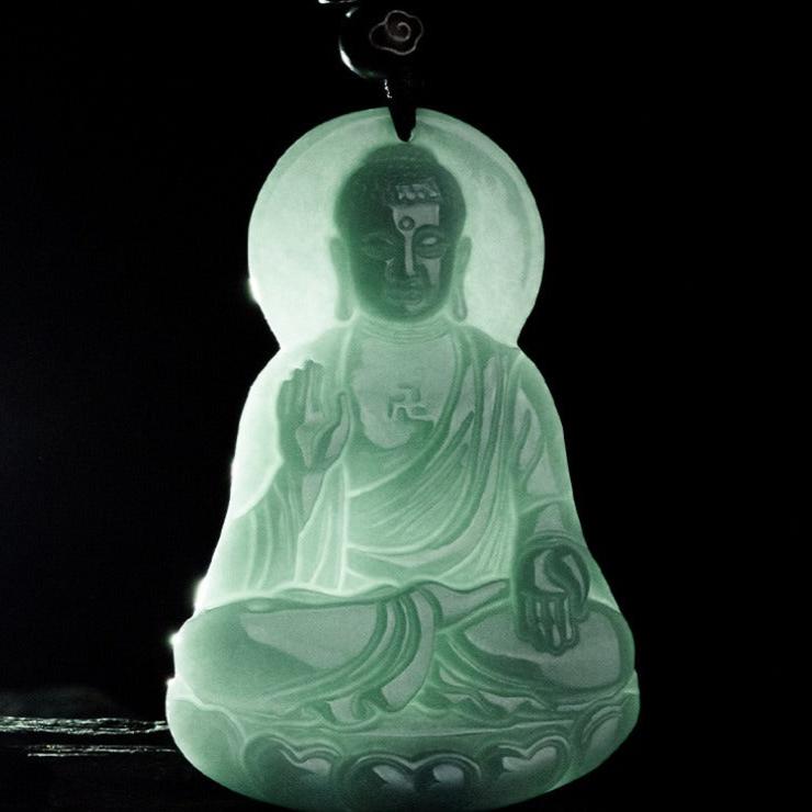 Jade Buddha Pendant light