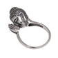 Sterling silver buddha ring white bg