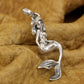 silver ariel little mermaid pendant	