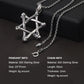 Star of David pendant and necklace sterling silver