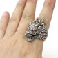 Dragon Ring ~ Sterling Silver ~ Cubic Zirconia Eyes