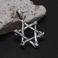 gothic bones star of david necklace