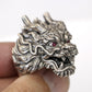 Dragon Ring ~ Sterling Silver ~ Cubic Zirconia Eyes