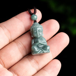 baby buddha pendant necklace hand