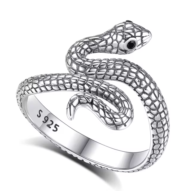 snake ring silver women