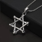 Star of David necklace sterling silver