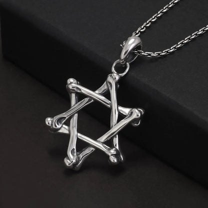 Star of David necklace sterling silver
