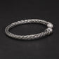 Silver Cuff Bracelet for Men side