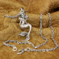 ariel little mermaid pendant necklace 22"