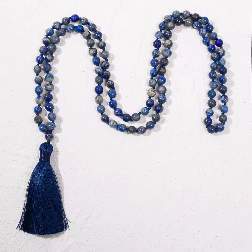 Mala Necklace Lapis Lazuli 108 beads