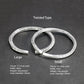 Men’s Silver Bracelet Men’s Cuff Bracelet Sterling Silver ~ Fish Twisted Bangle Bracelet