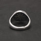 Silver North Star ring Signet finger