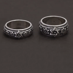 Star of David Spinner meditating ring Sterling Silver