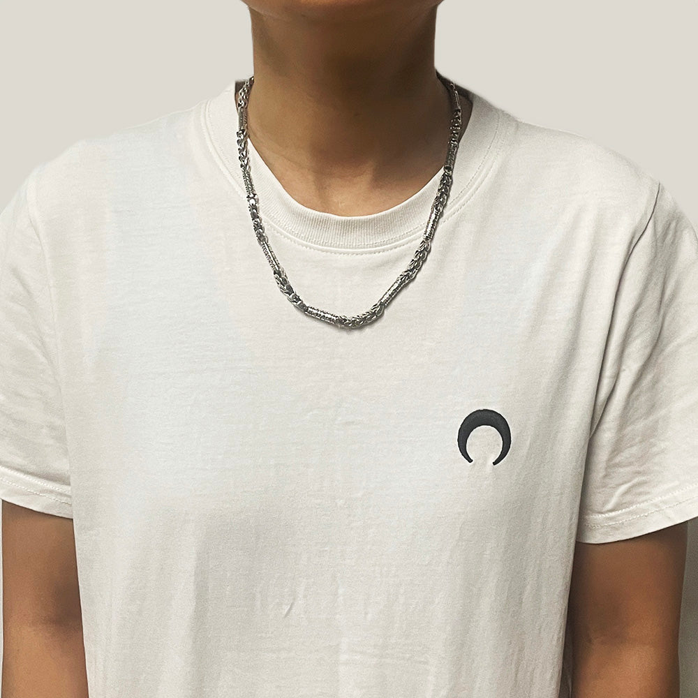 Sterling Silver Dragon Necklace Men model