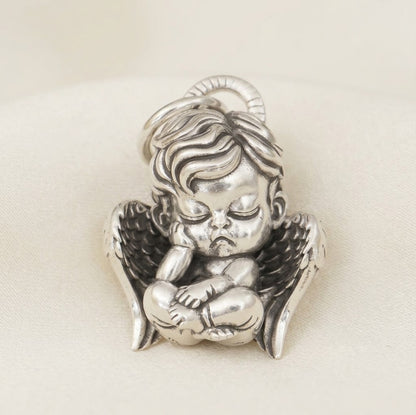 Sterling Silver Baby Angel Pendant