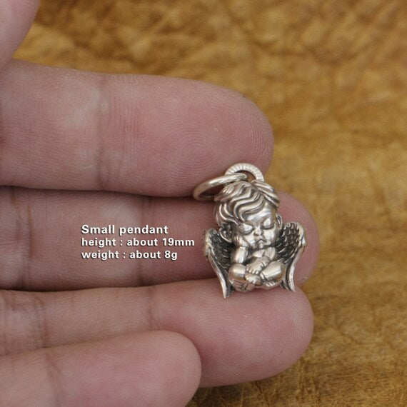 Sterling Silver baby Angel pendant protection 