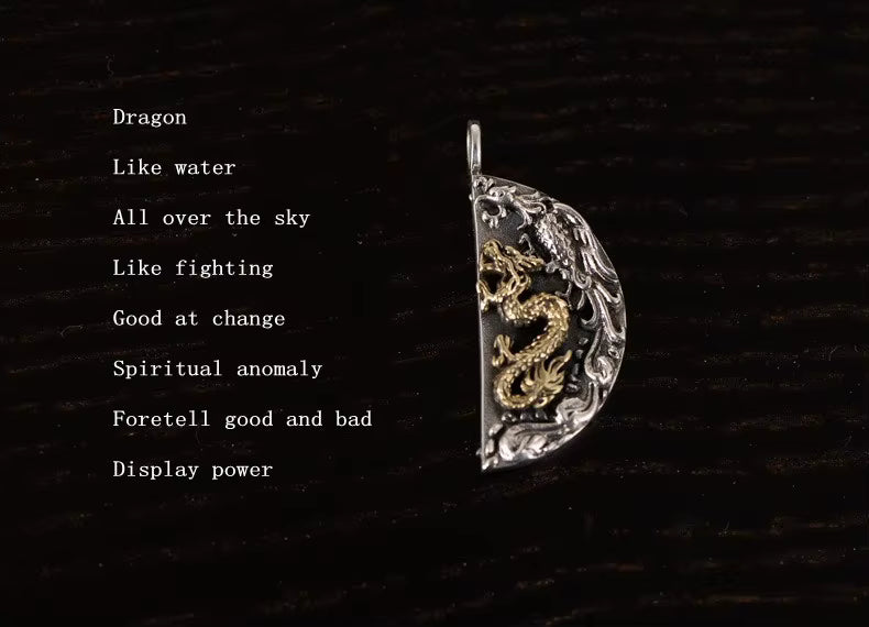 Sterling silver Dragon necklace