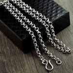 Sterling silver Rolo chain necklace