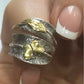 Sterling silver feather ring