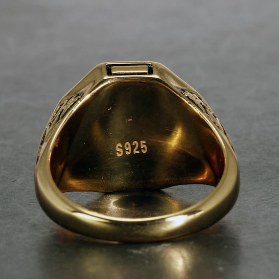 Sterling silver gold daylight ring