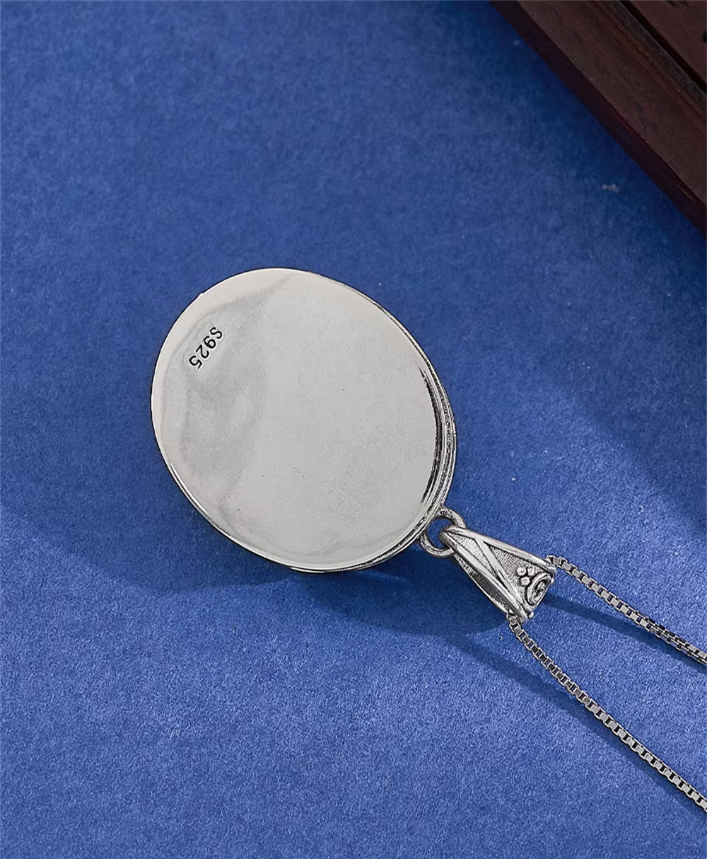 Sterling silver locket back