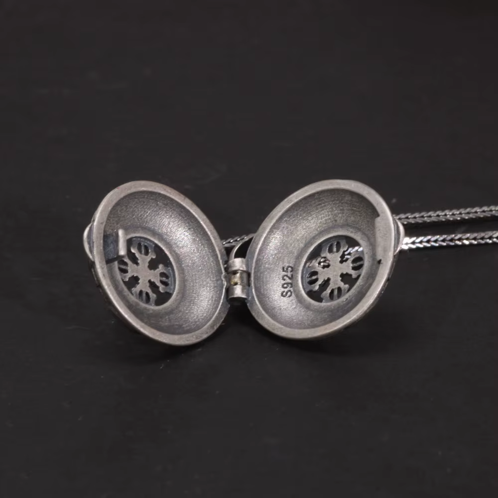 Sterling silver locket necklace
