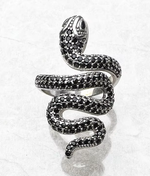 Sterling silver snake ring
