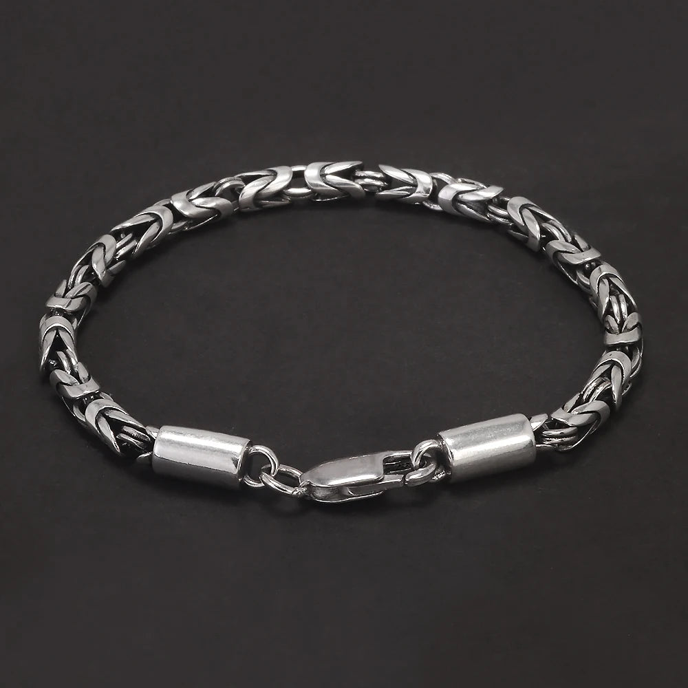 Vintage kings chain bracelet top view