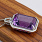 amethyst pendant side
