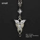 arwen evenstar necklace small silver zirconia closeup
