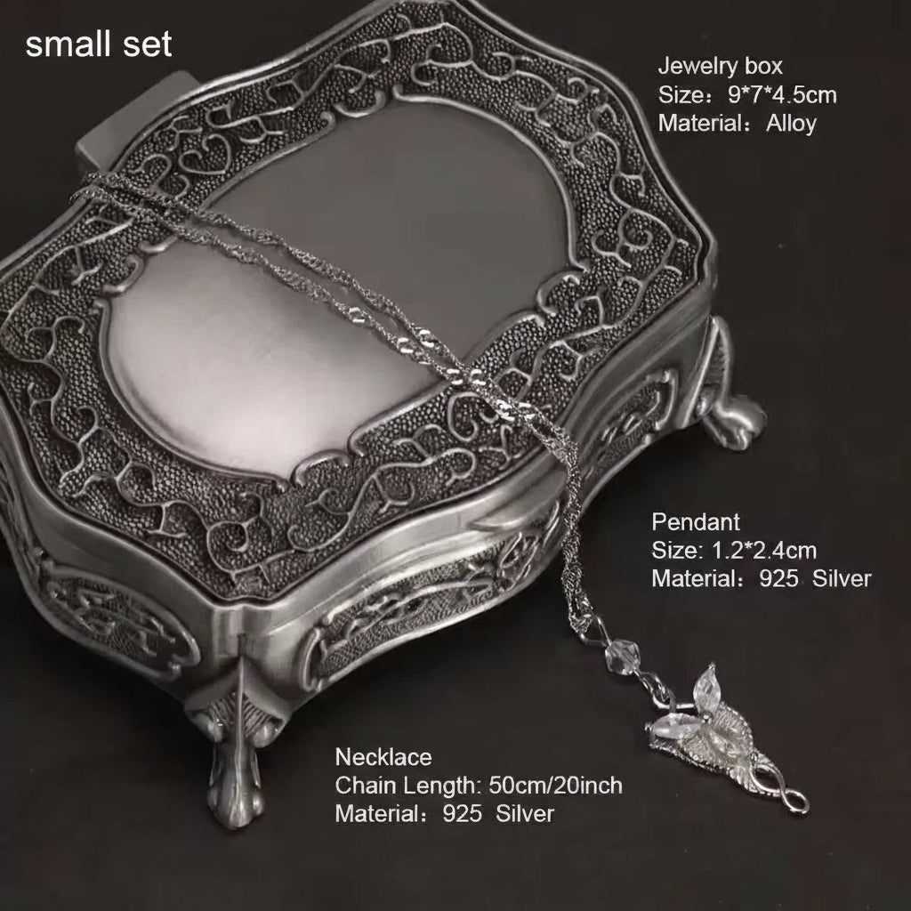 arwen evenstar necklace sterling silver zirconia set
