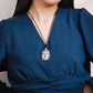 buddha necklace on model