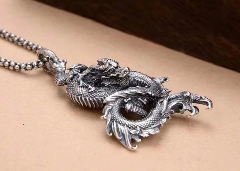 dragon pendant close up