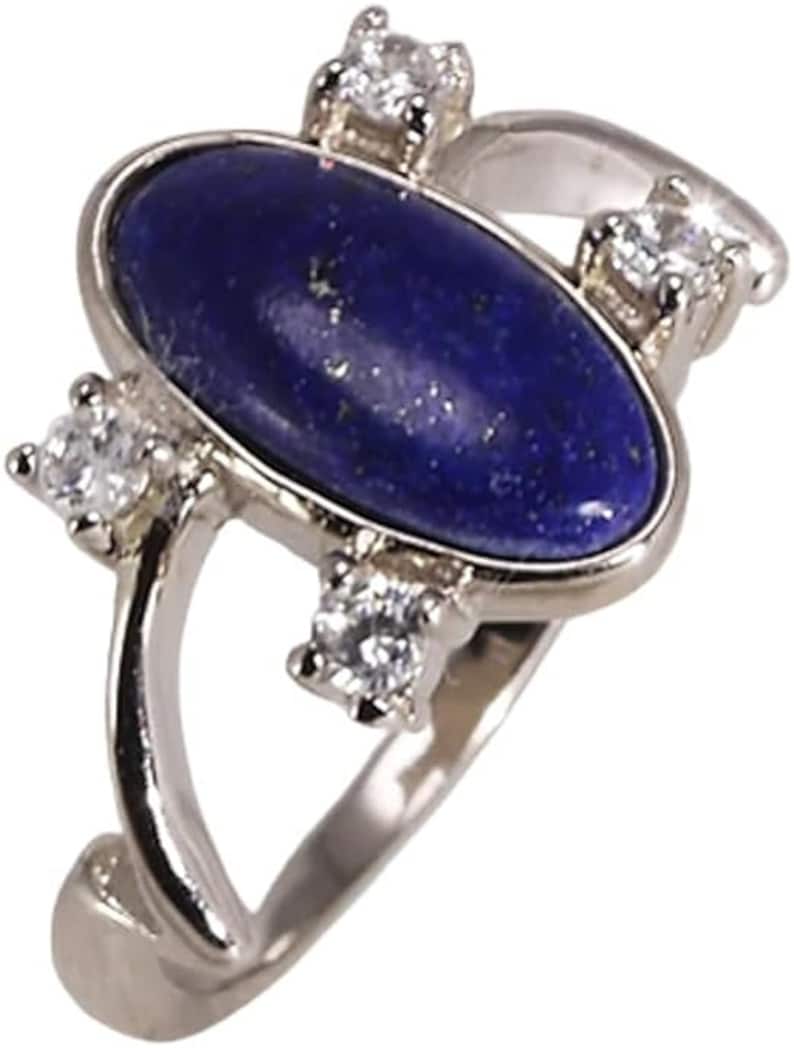Elena Gilbert Lapis Ring Vampire Diaries lapis silver