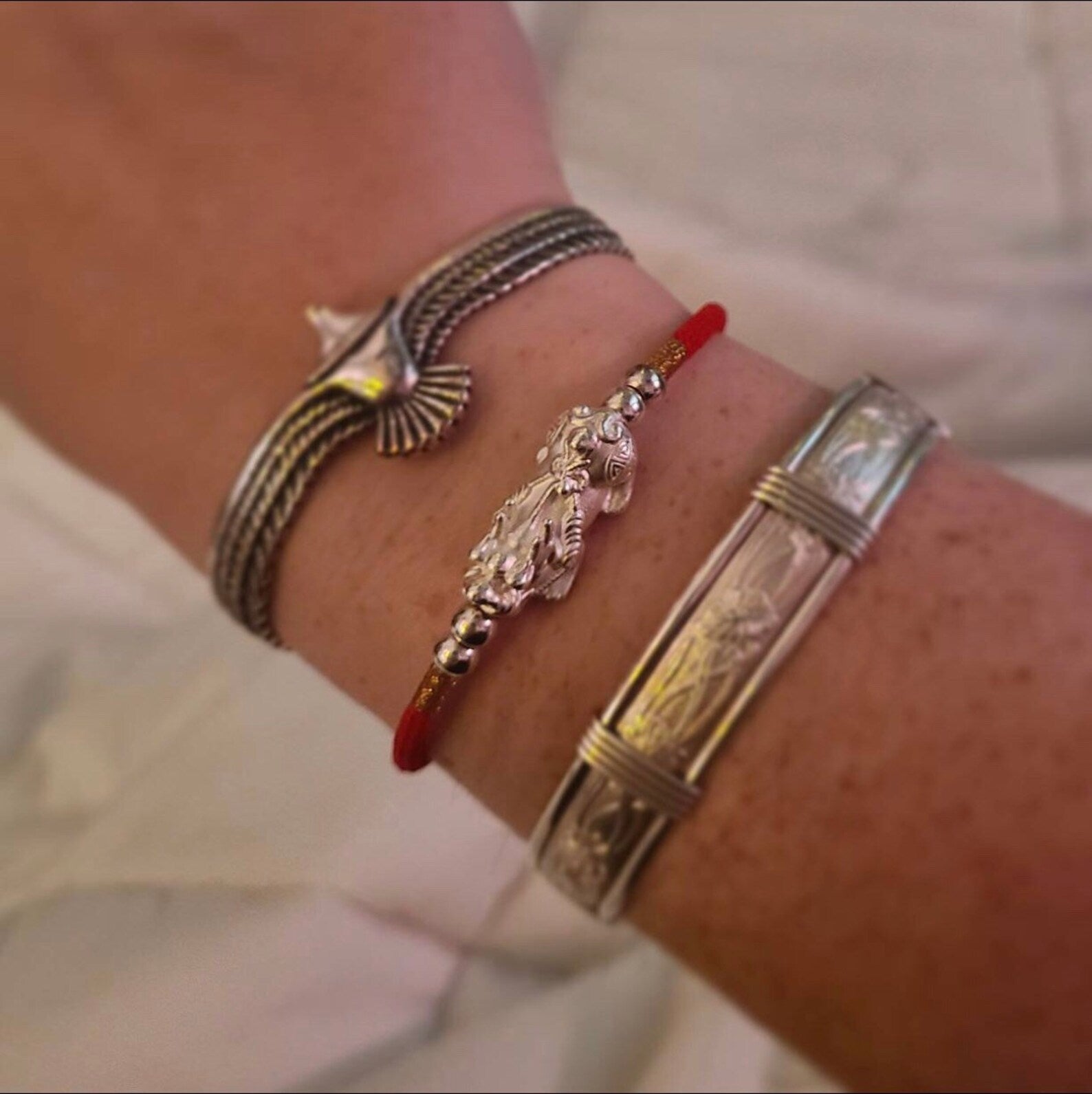 feng shui wealth bracelet worn on wrist