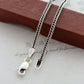 2.5 mm thick foxtail chain necklace 925 silver