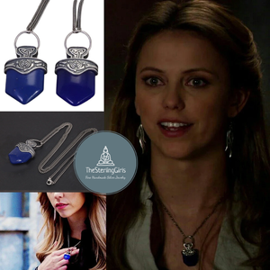 freya mikaelson lapis lazuli pendant necklace