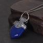 freya mikaelson lapis lazuli pendant necklace side view