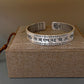 front view S999 silver buddhist mantra bracelet for men and women